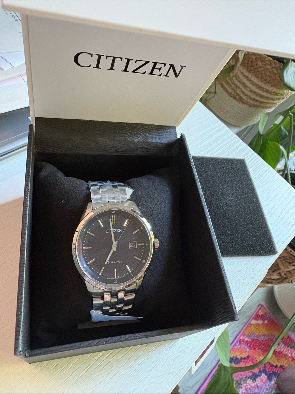 Citizen Eco-Drive Stainless Steel Watch - Blue Dial
